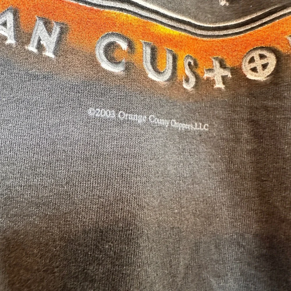 Vintage 2003 Orange County Choppers T-Shirt Black Graphic Tee Mens‎ Large ODM